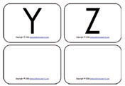 Yy-Zz-uppercase-mini-flashcards